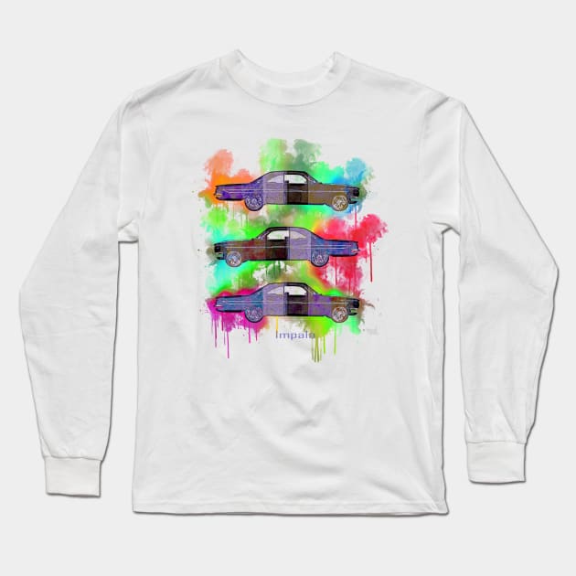 Impala color bomb Long Sleeve T-Shirt by AaaahEeeekStudio